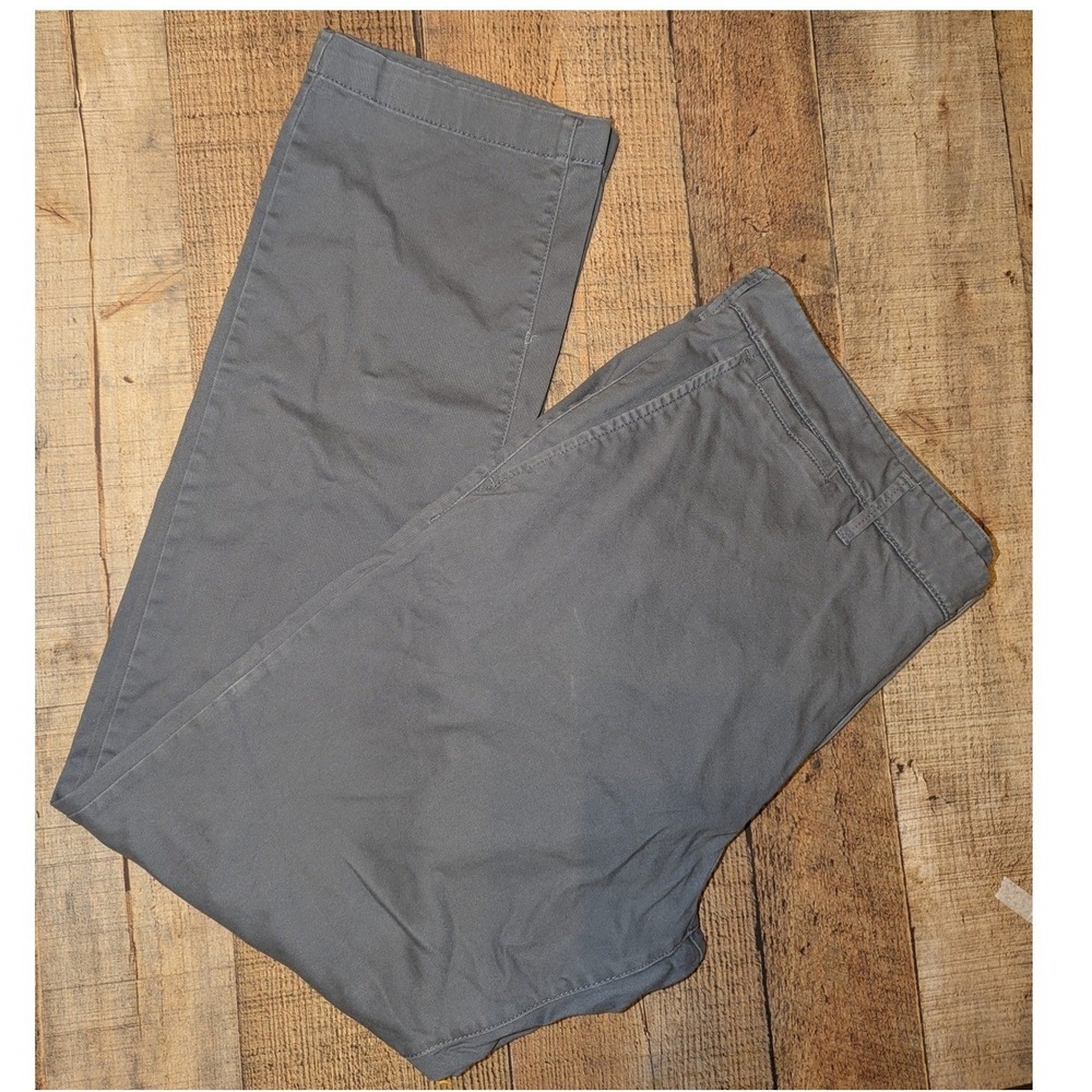 Goodfellow and‎ Co. Chino Pants Men 34x31 Grey Very Good Flat Front Straight Leg